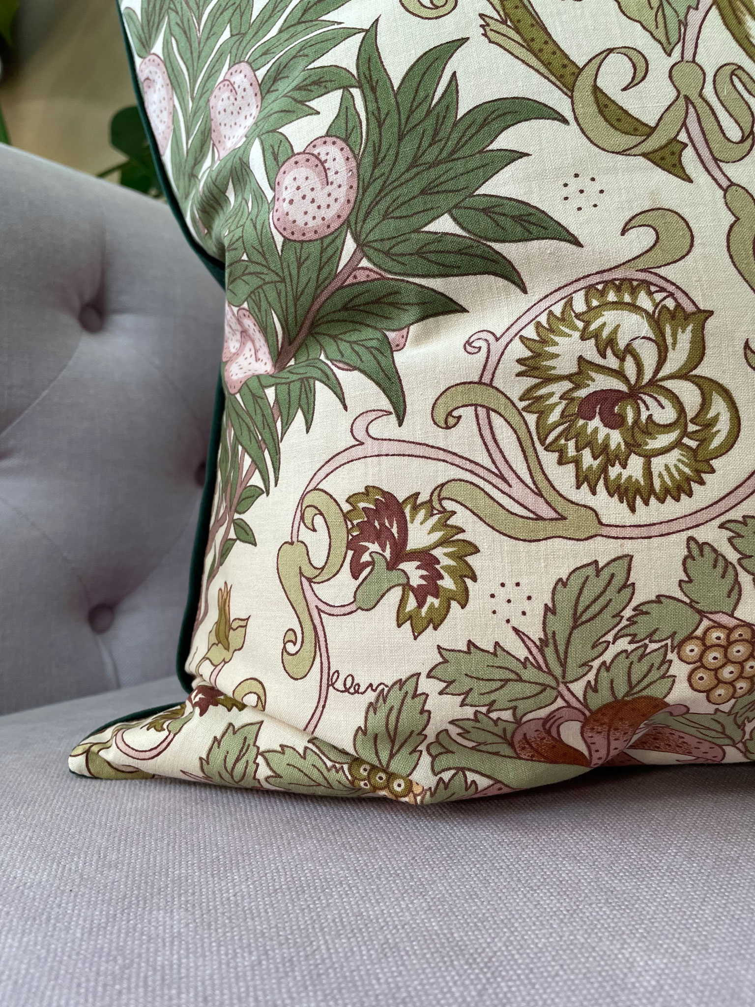 Vintage William Morris Cushion - Image 4